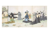 Offerings of Food (Colour Woodblock Print)