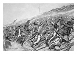 British Forces Attempt to Storm the French Fort of Ticonderoga in 1758 (Litho)