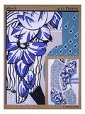 Wallpaper Design  from 'Idees'  Published by A Calavas  Paris  C1925 (Colour Litho)