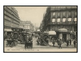 Postcard Depicting Rue Saint-Lazare in Paris  C1900 (Photolitho)
