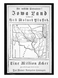 Broadside Published in German by the Des Moines Navigation Company to Attract Immigrants to Iowa