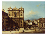 The Freyung in Vienna  View from the Northwest  C1758 (Oil on Canvas)