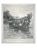 The Last Boat-Load of the British Leaving New York  1783 (Engraving)