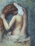 Femme a Sa Toilette  C1895 (Pastel on Paper)
