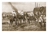 Russian Cossack Artillery Engaging the Chinese Outside Peking