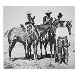 Black Cowboys at Bonham  Texas  C1890 (B/W Photo)