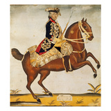 Frederic Ii the Great (1712-1786) King of Prussia (Watercolour and Gold Leaf)