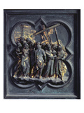 The Ascent of Christ to Calvary  Seventeenth Panel of the North Doors of the Baptistery