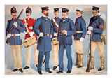 Uniforms of the Us Marine Corps  1899 (Colour Litho)