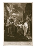William I Receiving the Crown of England  Engraved by George Noble