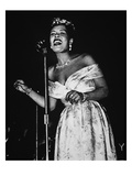 Billie Holiday (1915-59) (B/W Photo)