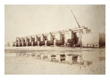Sluices at Weston  Largest in the World (Sepia Photo)