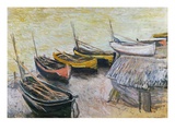 Boats on the Beach  1883 (Oil on Canvas)