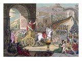 A Roman Triumph  Illustration from 'L'Antique Rome'  Engraved by Labrousse  Published 1796