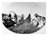 Colonel Arnaudeau Listening to the Claims of O Bou Cloun  C1860-70 (B/W Photo)