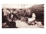 Lady Angela Forbes' Bath-House at the Front  from 'The Illustrated War News'  1916 (Sepia Photo)
