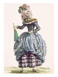 La Nymphe  Engraved by Dupin  Plate No210 from 'Galeries Des Modes Et Costumes Francais' C1778-87