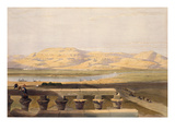 Libyan Chain of Mountains from the Temple of Luxor  from "Egypt and Nubia"  Vol1 (Litho)
