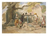 The Village Welll  from 'India Ancient and Modern'  1867 (Colour Litho)