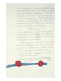 Treaty of Versailles  15th May 1768 (Pen and Ink on Paper)