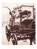 An Irish Sportswoman Working a Watering-Cart: Miss M K Mcveagh  at Finchley