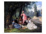 A Summer Luncheon  1874 (Oil on Canvas)
