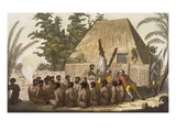 An Offering before Captain Cook  Acknowledging Him as an Incarnation of the God Lomo  January 1779