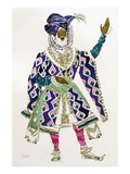 Costume Design for a Sultan (W/C on Paper)