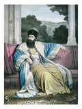 Michael Soutzo (Mihai Sutu)  Prince of Moldavia 1819-21  Engraved by Lemercier