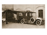 An Automobile Altar: a Car-Church for German Soldiers in the Field  from 'The Illustrated War News'