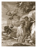 Perseus Delivers Andromeda from the Sea Monster  1731 (Engraving)