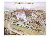 Luxembourg  the Capital of the Duchy  1649 (Hand-Coloured Engraving)