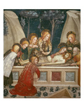 Jesus in the Tomb with the Apostles and His Mother (Fresco)