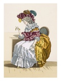Lady Sitting Waiting for a Friend  Engraved by Dupin  Plate No191
