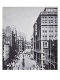 Broad Street  Looking Towards Wall Street  New York  1893 (B/W Photo)