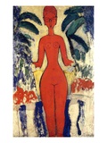 Standing Nude  1913 (Oil on Board)