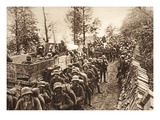 On the March to Cividale  1917 (B/W Photo)