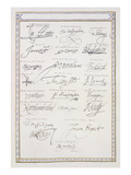 Reproduction of Signatures of the Tudors and their Court