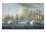 Capture of the Pomone by Hms Arethusa Off Cuba in 1806  Engraved by T Sutherland