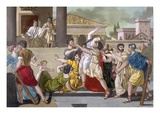Death of Virginia  Illustration from 'L'Antique Rome'  Engraved by Labrousse  Published 1796