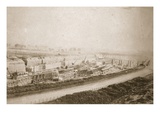 Making Latchford Locks  View from Embankment (Sepia Photo)