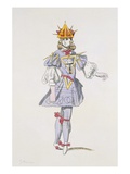 Costume Design for Geometry in a 17th Century Courtly Ballet  from the Menus Plaisirs Collection