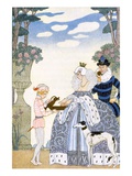 Elizabethan England  from 'The Art of Perfume'  Pub 1912 (Pochoir Print)