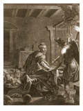 Penelope at Her Loom  1731 (Engraving)