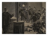 Etievant  the Anarchist Shoots from the Grate