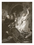 The Martyrdom of Archbishop Cranmer  Engraved by W Bromley