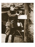 A Klaxon Horn Used to Give Warning Against German Gas-Attacks in a French Trench