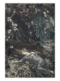 Titania Lying Asleep  Illustration from 'Midsummer Nights Dream' by William Shakespeare  1908