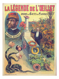 Poster Advertising 'La Legende De L'Oeillet'  a Play by Georges Fagot (Colour Litho)
