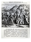 The Burning of Hatuey by the Spaniards at Yara  Cuba  on February 2  1512  1664 (Engraving)